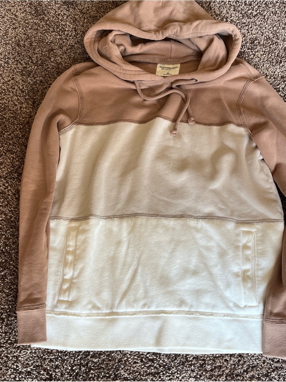 Three-Tone Abercrombie Hooded Pullover